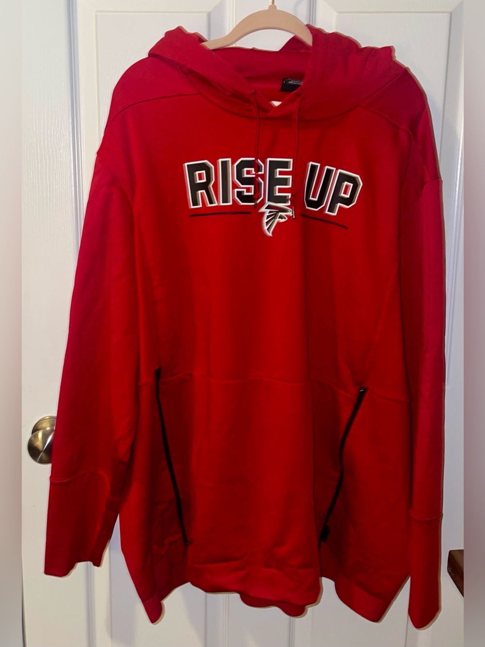 Nike NFL Rise Up Atlanta Falcons Men’s 3XL red sidelines hoodie